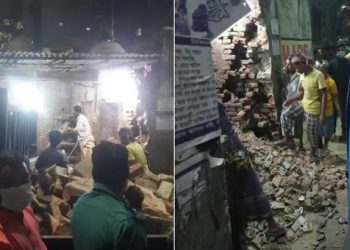 इस्कॉन राधाकांत मंदिर में तोड़फोड़