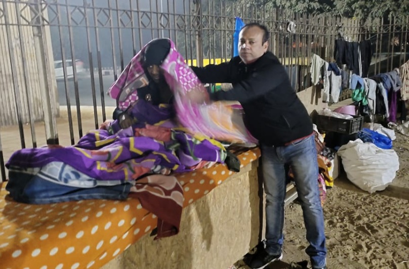 Initiative Times in association with SSWT distributed blankets to poor and helpless people