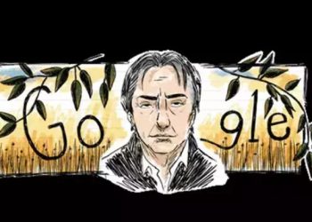 Alan Rickman Google Doodle