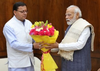 CM Dhami made a courtesy call on PM Modi