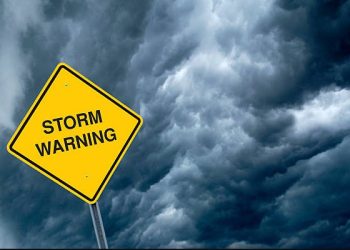 warning of bad weather