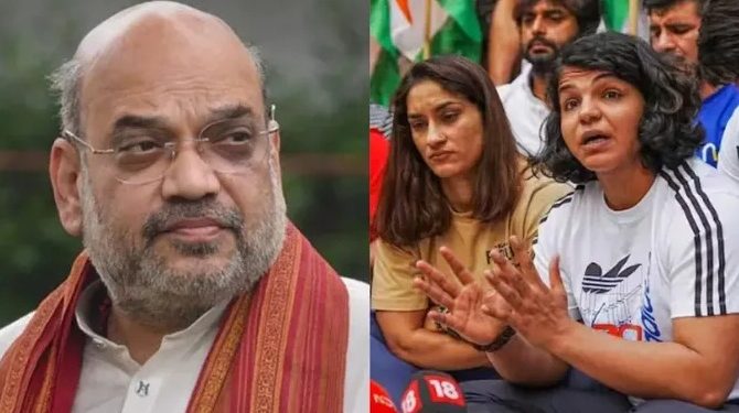 wrestlers MEET amit shah