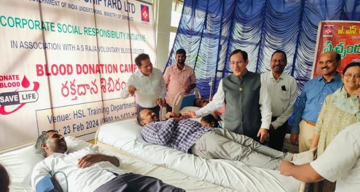 HSL organizes Blood Donation Camp under CSR initiative