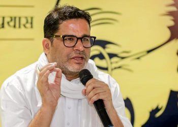 Samastipur: Political strategist and Jan Suraj Abhiyan chief Prashant Kishor addresses a press conference, in Samastipur, Thursday, Aug. 18, 2022. (PTI Photo)(PTI08_18_2022_000062B)