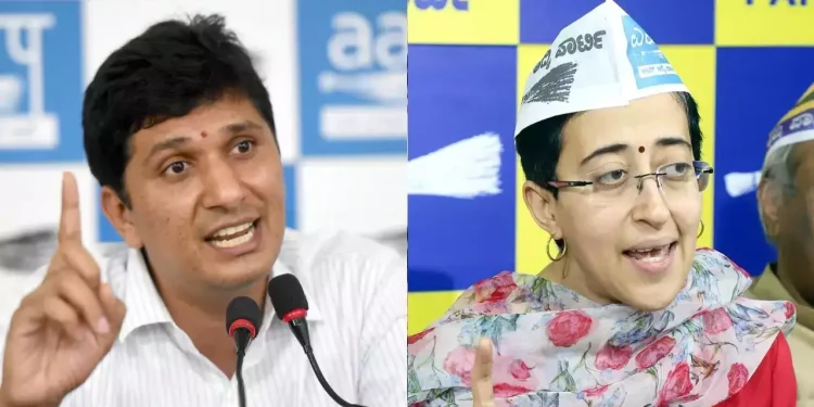 Atishi and Saurabh Bhardwaj