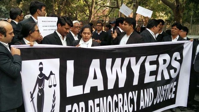 lawyers protest