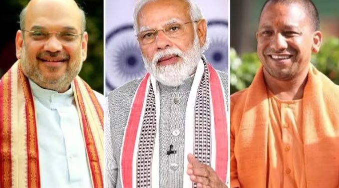 pm modi Amit Shah and Yogi
