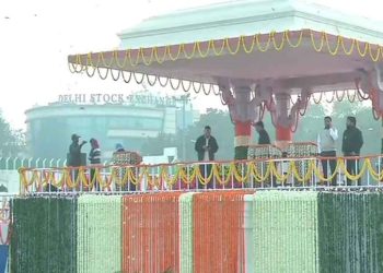 preparation of BJP at Ramlila Maidan