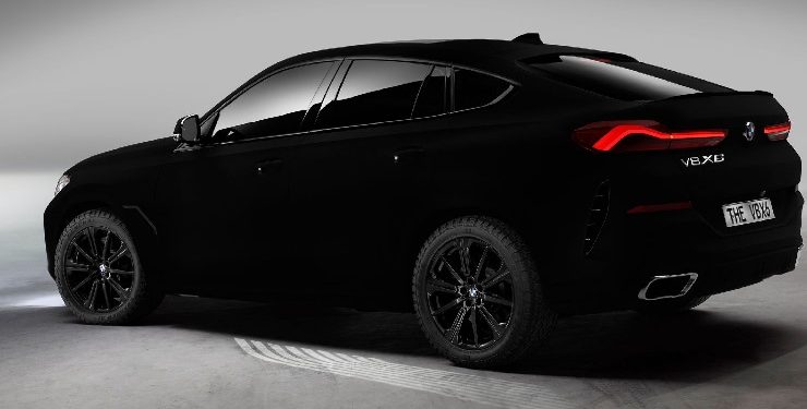 black painted car