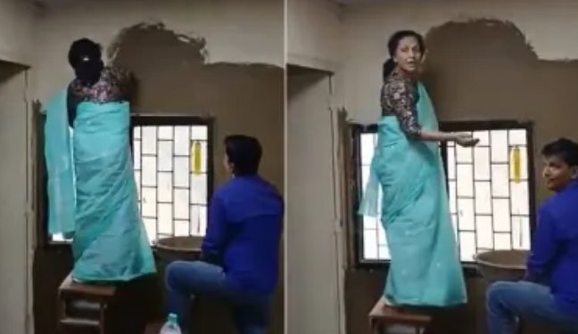 गाय के गोबर का लेप DU