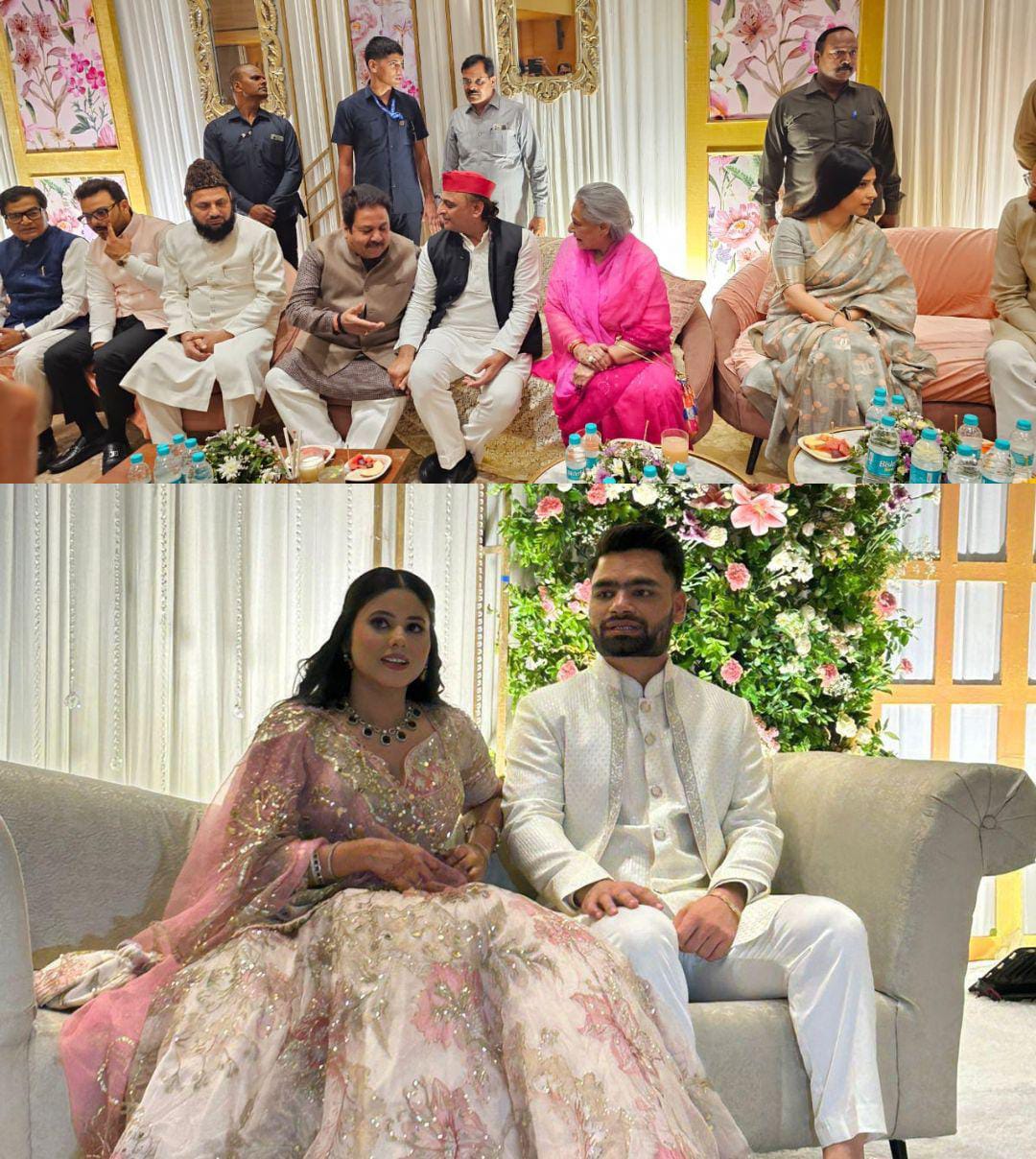 Rinku Singh and SP MP Priya Saroj