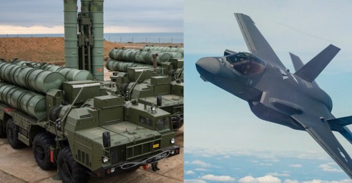 turkey s 400 system f 35 jet