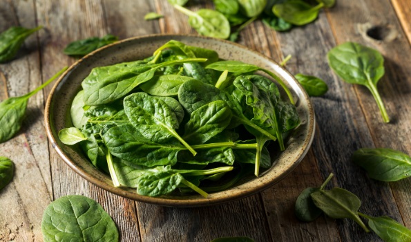 raw spinach