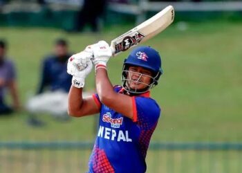 Nepali cricketer's world record