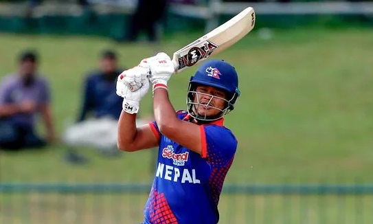 Nepali cricketer's world record