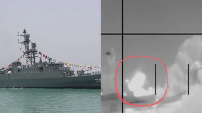 US strikes Iranian warship near Sri Lanka