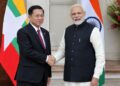 Myanmar's President Arrives in India