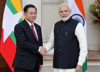 Myanmar's President Arrives in India