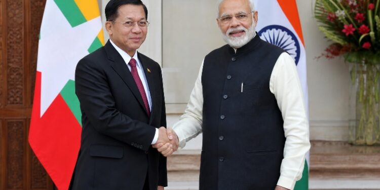 Myanmar's President Arrives in India