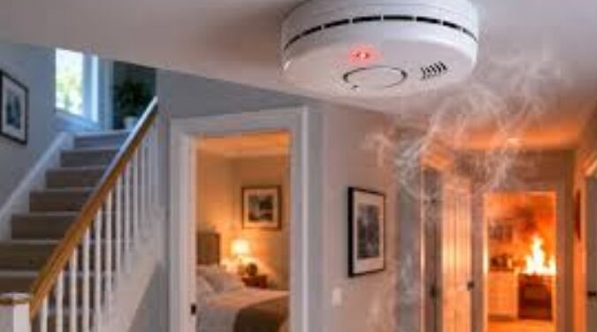 smoke detector in house