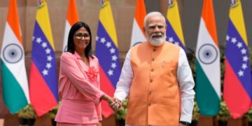 Prime Minister Modi and Delsey Rodriguez