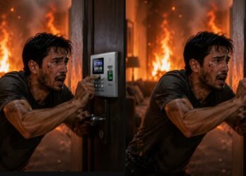 biometric locks on fire