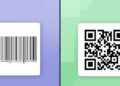 barcode and a QR code