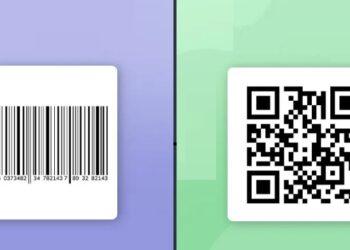 barcode and a QR code