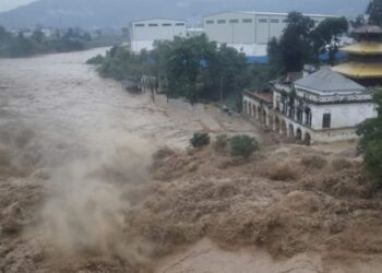 Nepal, exhausted floods