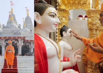 Consecration ceremony at the first BAPS Hindu temple in Paris