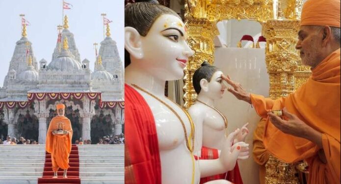 Consecration ceremony at the first BAPS Hindu temple in Paris