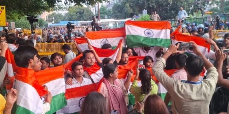 protest delhi