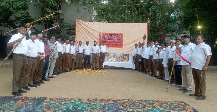RSS Vijayadashami celebration in R.K. Puram